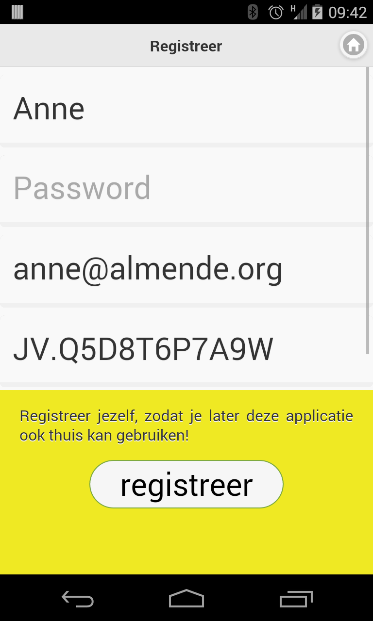 Memo registration
