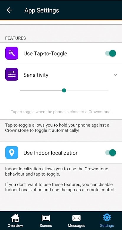 Crownstone tap-to-toggle