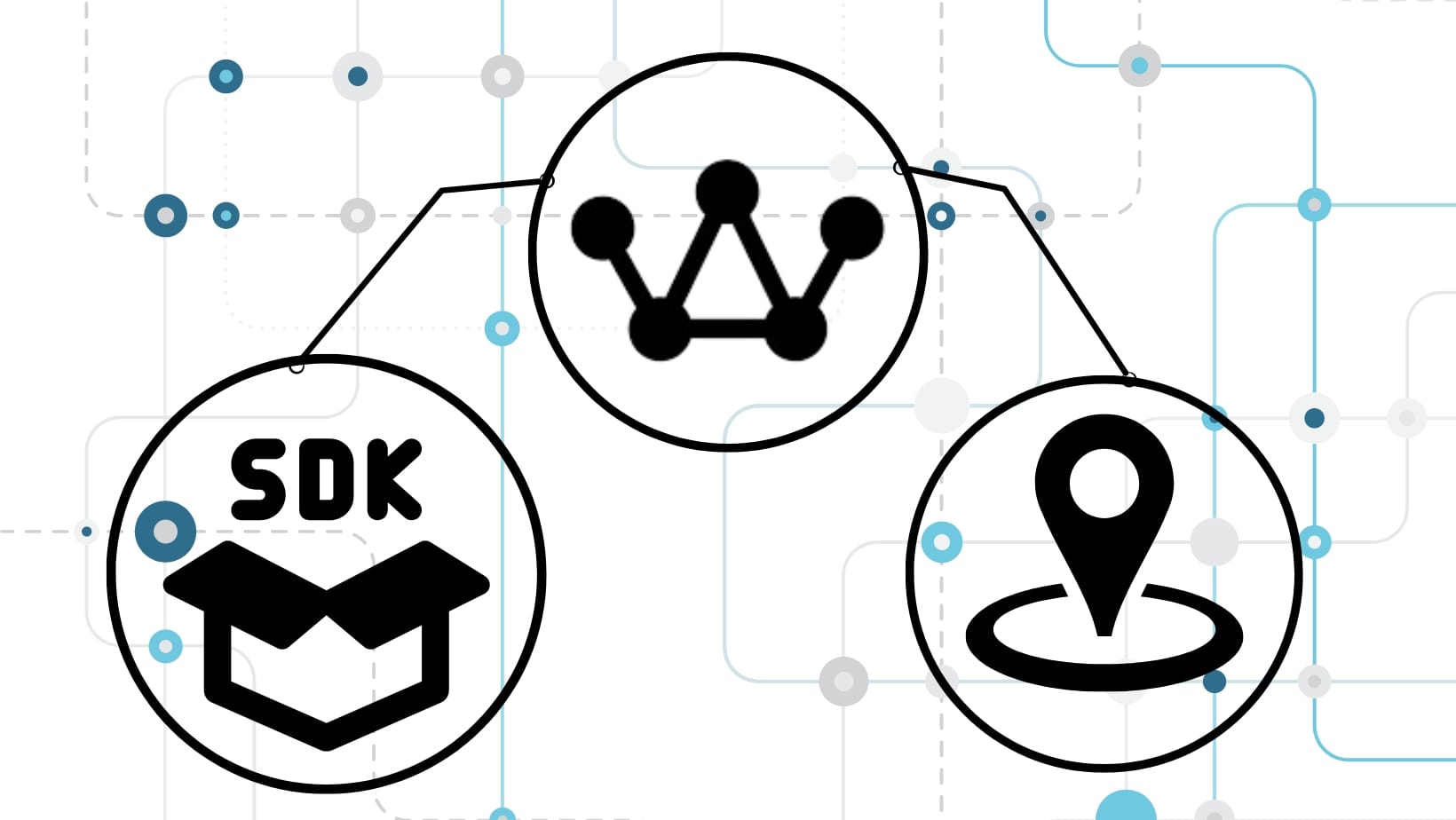 SDK for connecting apps to indoor positioning systems and bluetooth mesh network