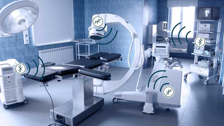 Indoor positioning systems for asset tracking in a hospital